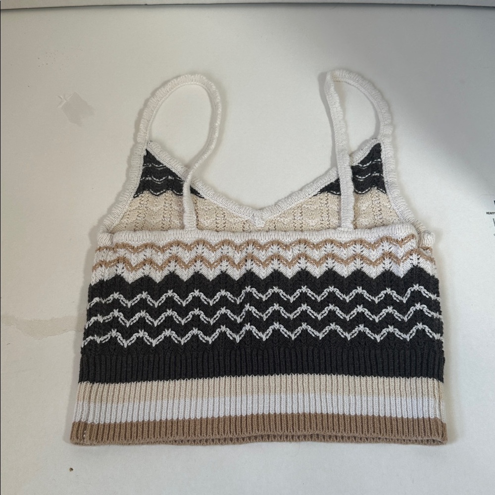 American eagle cropped spaghetti strap sweater size extra small - Picture 3 of 5